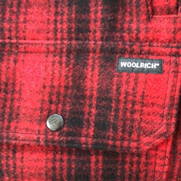 WOOLRICH JACKET RED AND BLACK PLAID WOOL JACKET LIKE NEW! PRISTINE MEN'S M - Picture 3 of 13